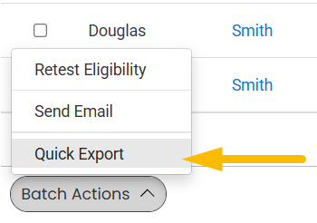 Quick Export