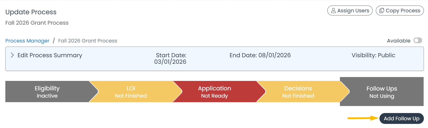 add follow up
