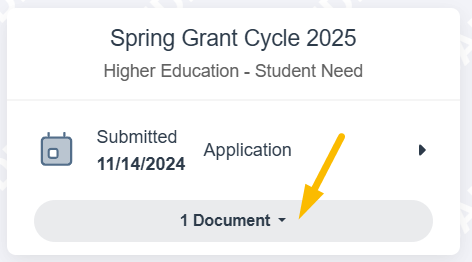 documents drop down menu