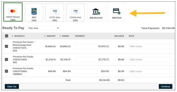 payment options