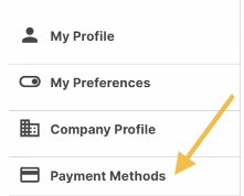 payment methods button