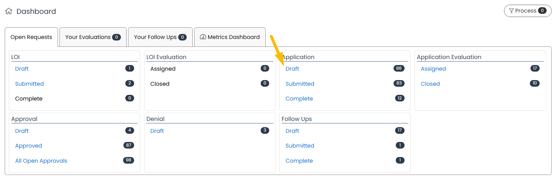 application draft workload