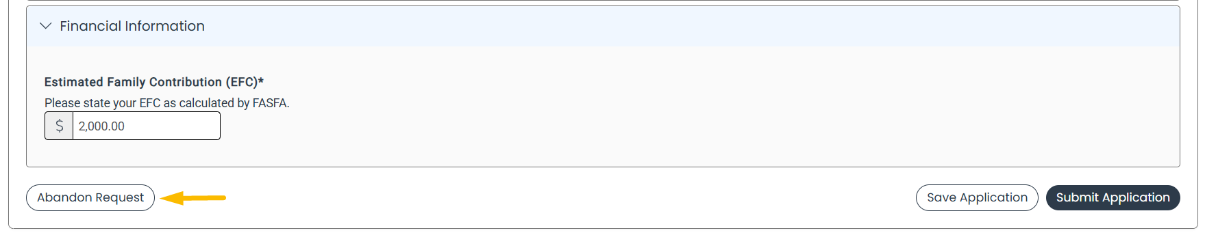 Abandon Request
