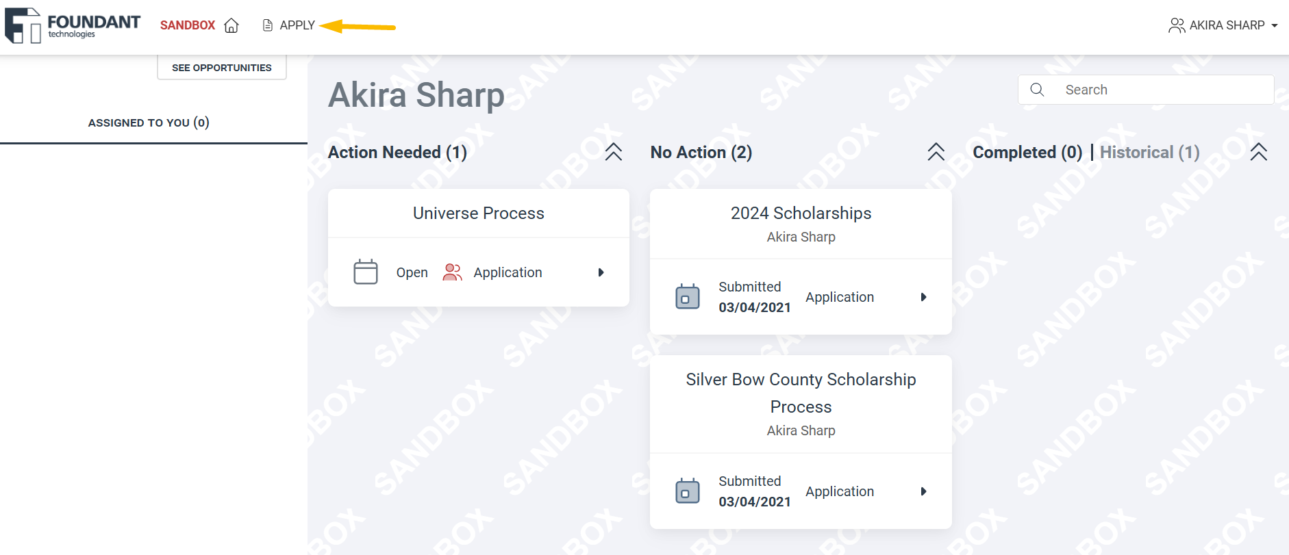 Apply button