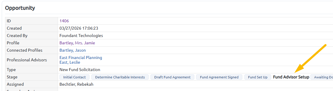 fund advisor setup stage