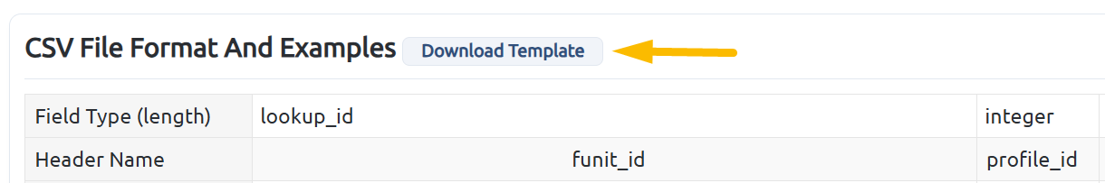 download template