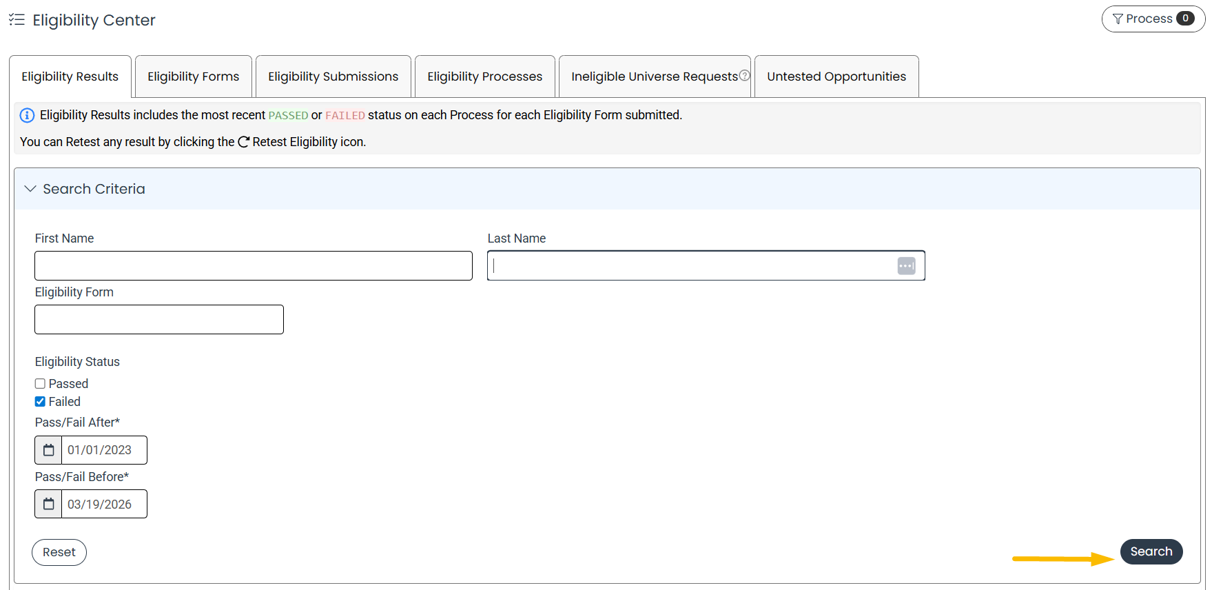 Search button