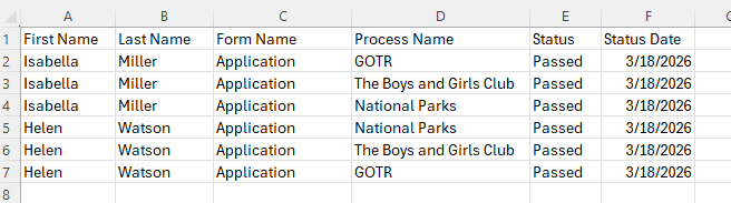 Excel workbook