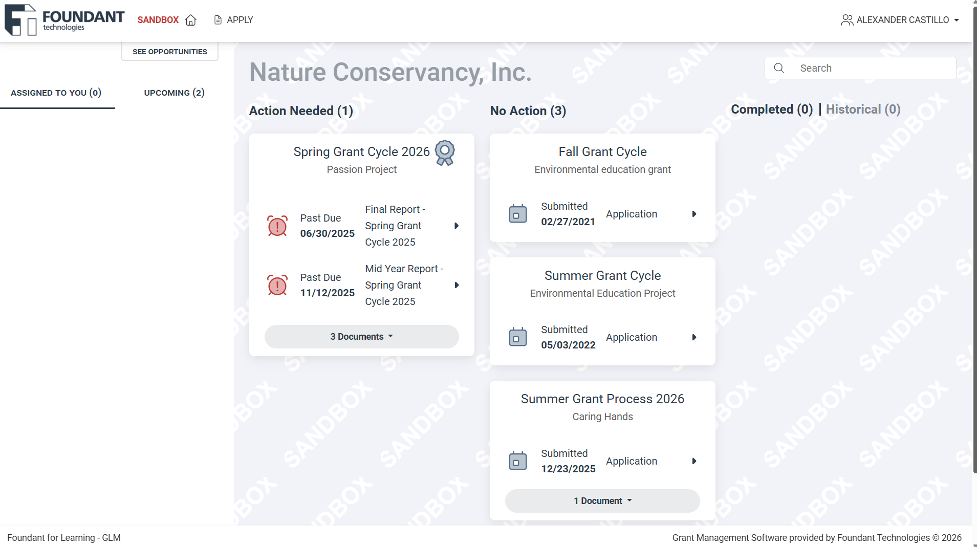 applicant dashboard