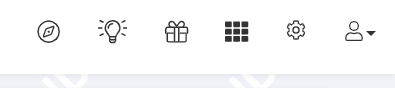 upper navigation icons