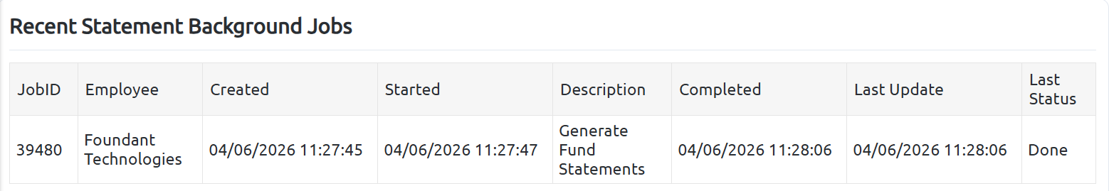 background jobs status
