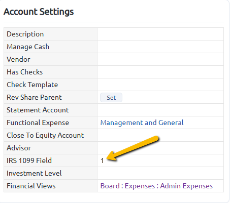 irs 1099 field