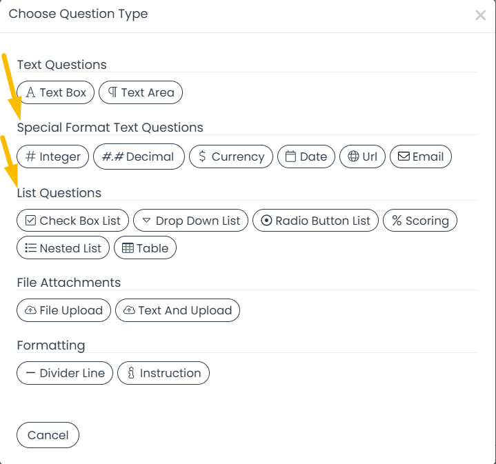 special format or list type question.png