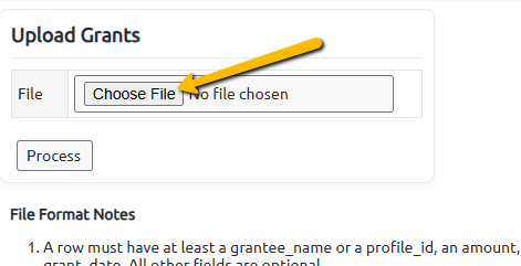 choose file button