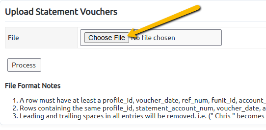 choose file button