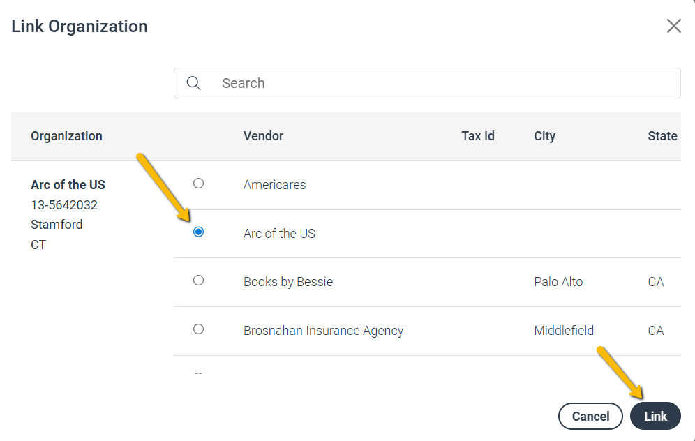 quick search field