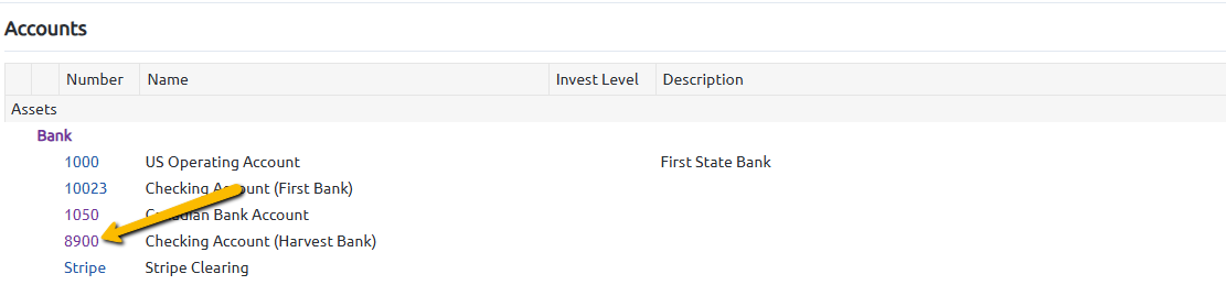 account number