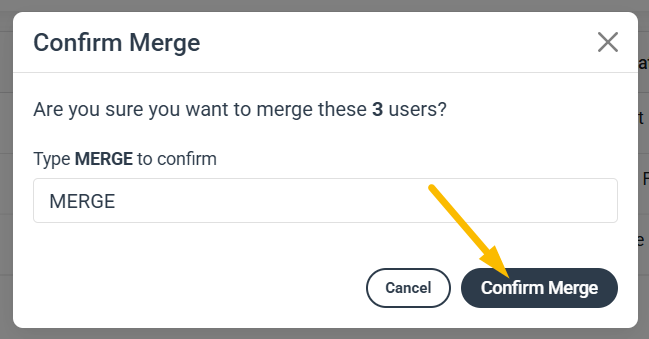 confirm merge