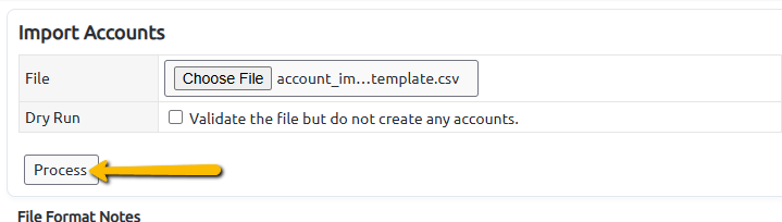 process button