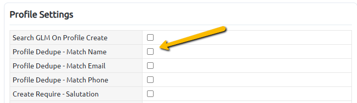 dedupe options