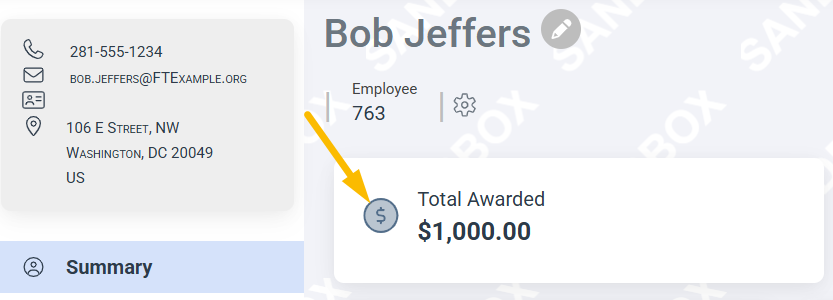 total awarded
