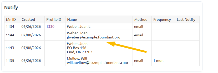 duplicate joan weber contacts