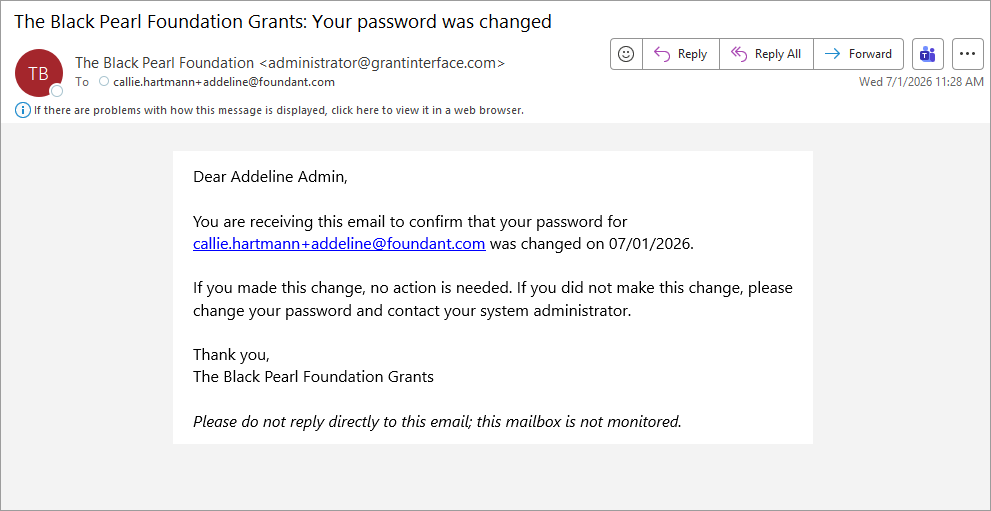 email confirmation