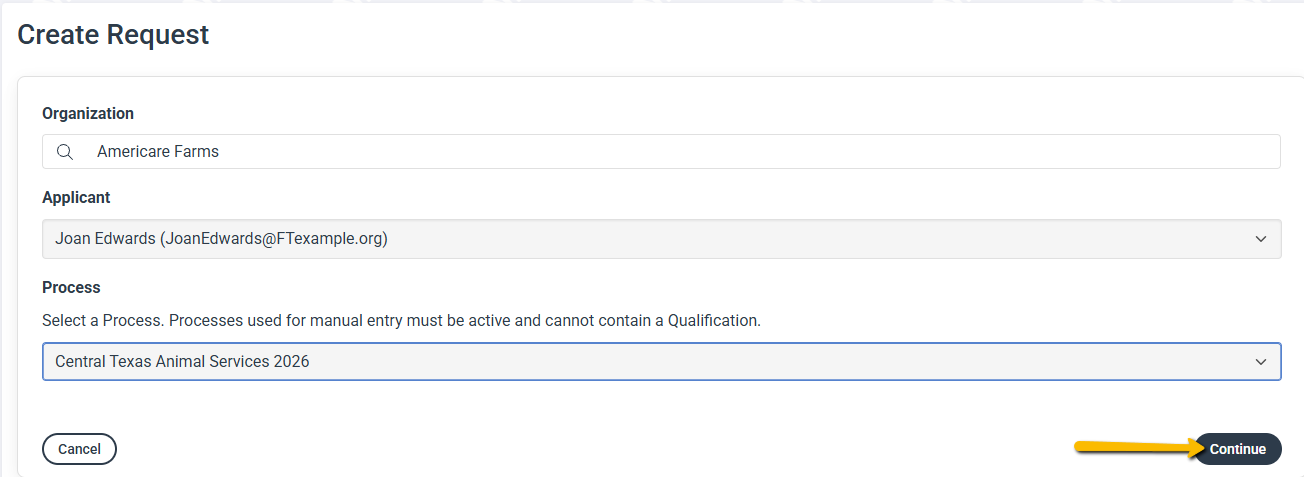 continue button