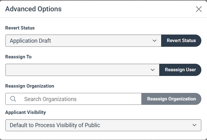 advanced options