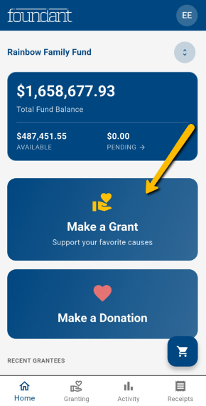 make a grant button