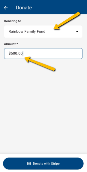 fund and amount