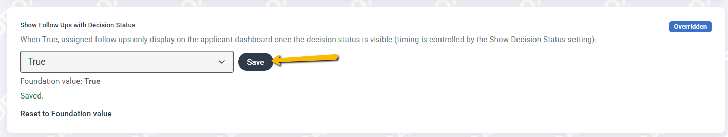 save button