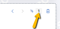 Widget sizing icon set to 1, which resizes the widget to full dashboard width.