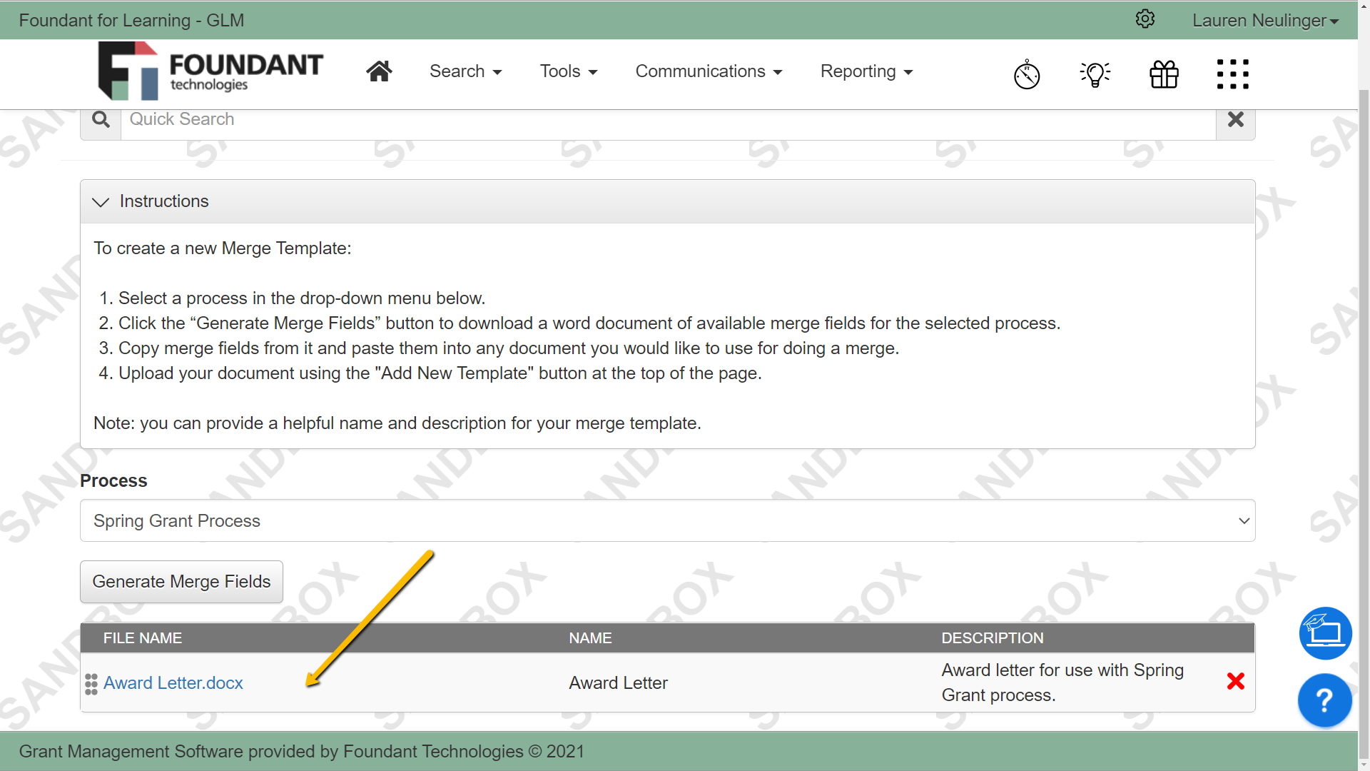 Build and Edit a Merge Template – Foundant Technologies