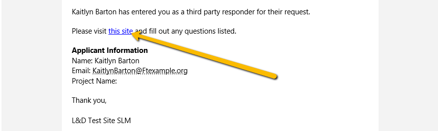 click the link in the email