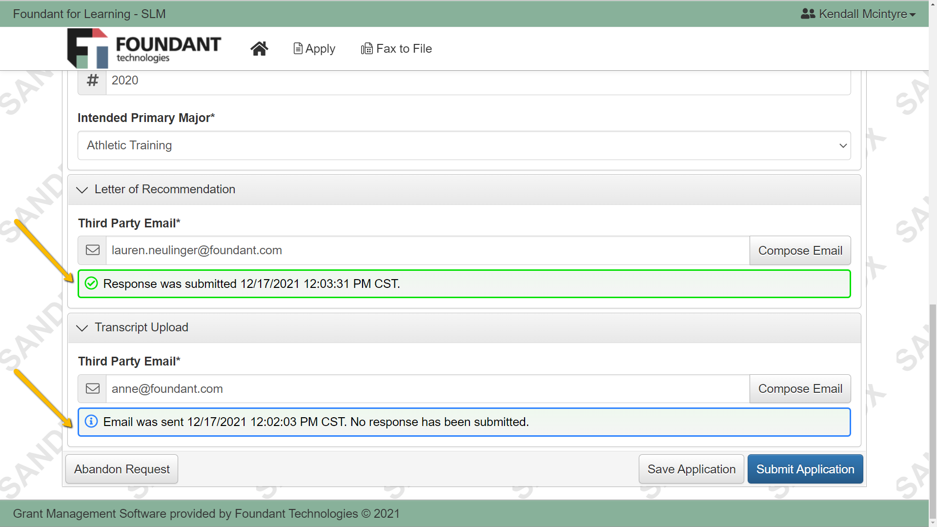 applicant view