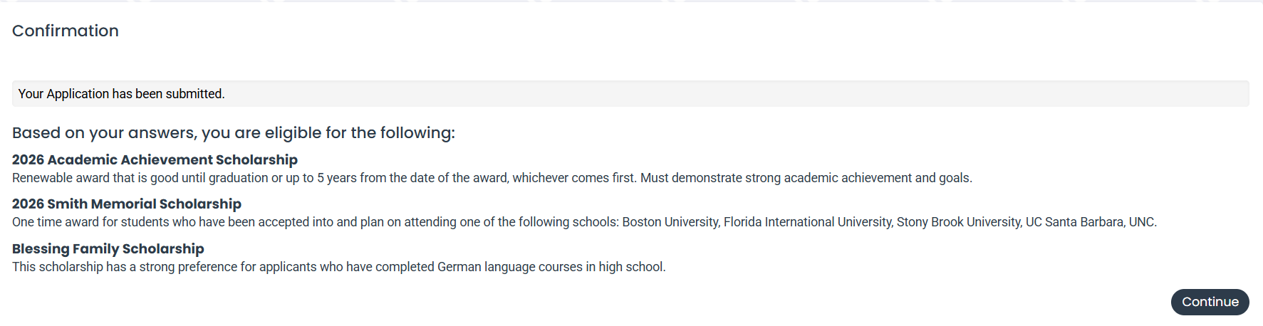 applicant description