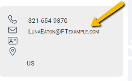 User email link