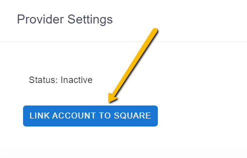 Link account to square button