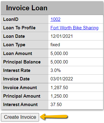 create invoice