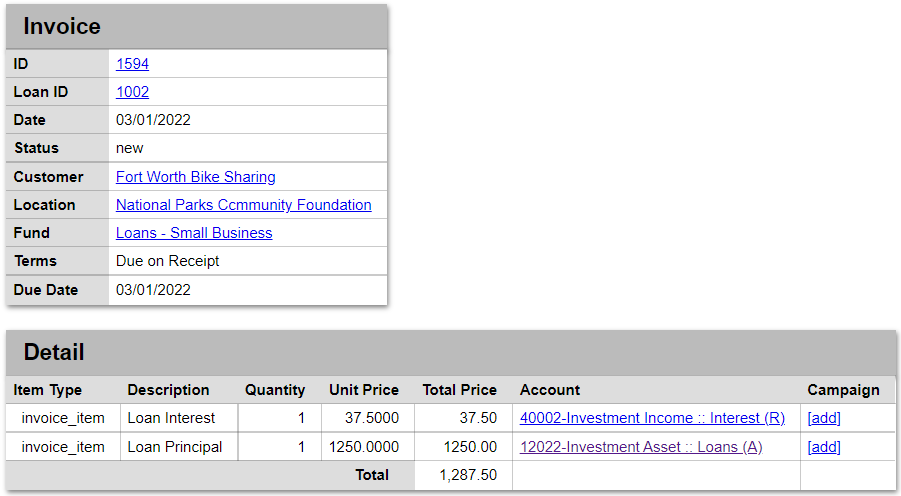 example invoice