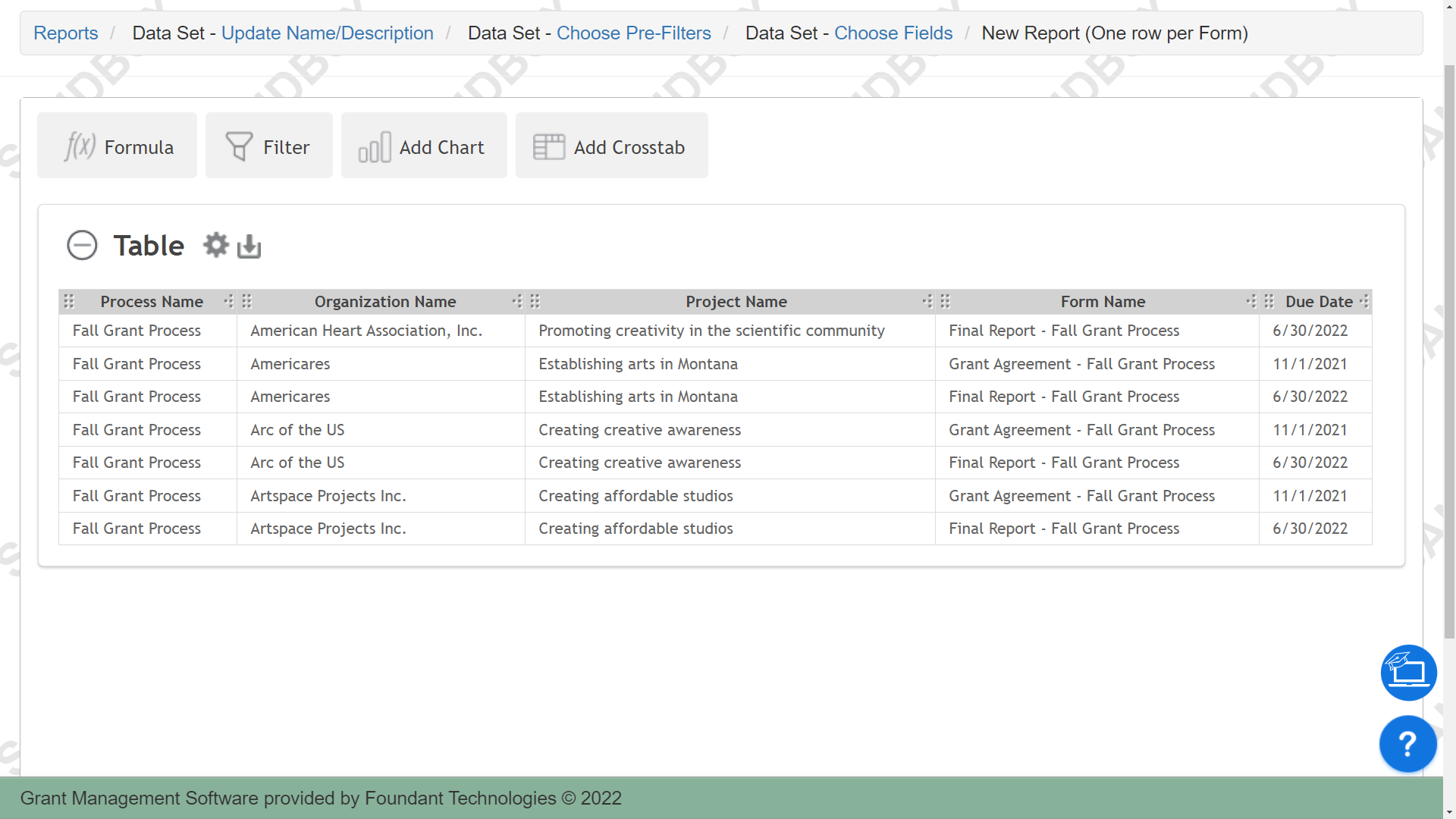 example report