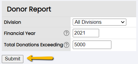 submit donor report