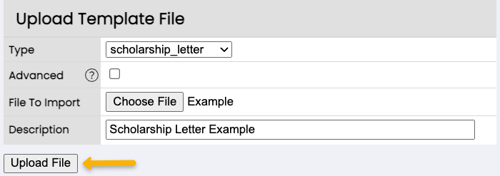 upload file