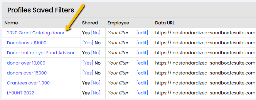 filter name