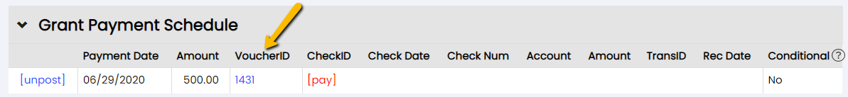 voucher id