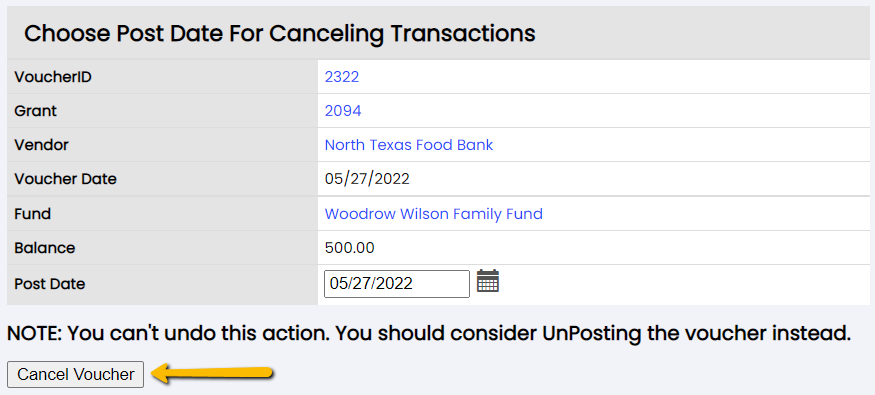 cancel voucher