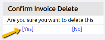 confirm delete