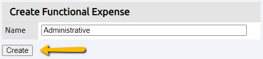 functional expense name