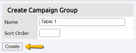 create campaign group name